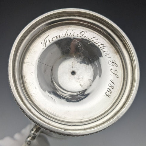 1862 British Antique Pure Silver (925 Silver) Mug 133g Henry Wilkinson